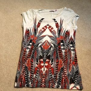Beautiful feather design top